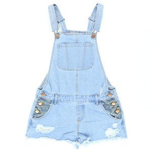 91 Cotton On Women USA 4 Denim Shortalls Overalls